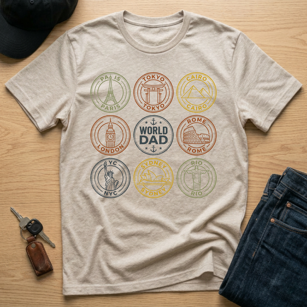 World Dad Stamps