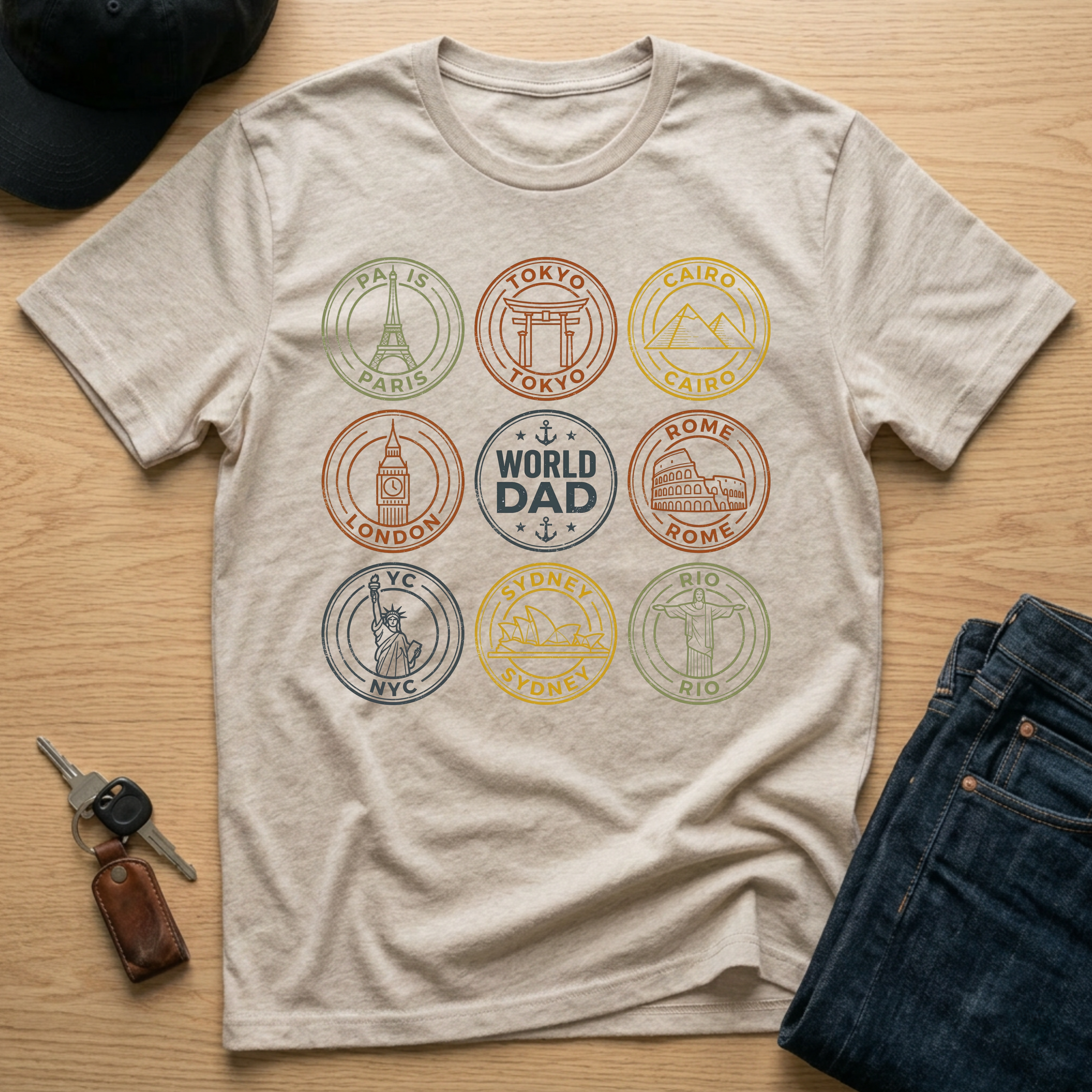 World Dad Stamps