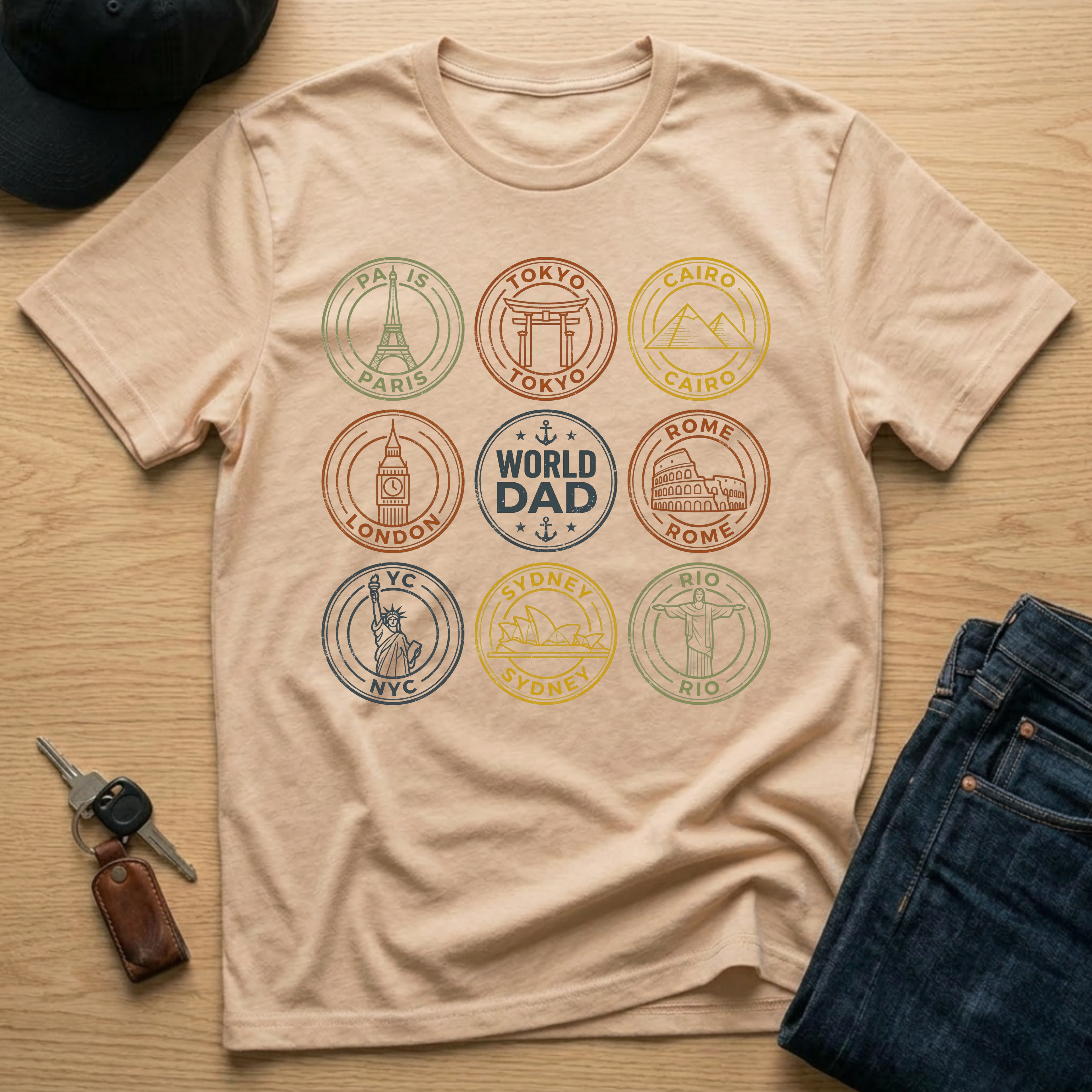 World Dad Stamps