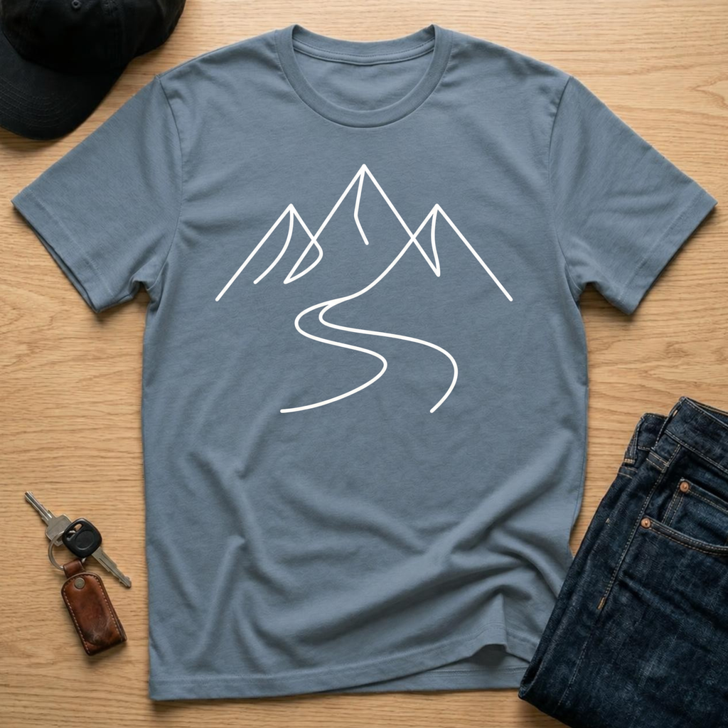 Mountain and River Line T-Shirts